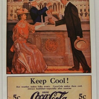 Retro Sign Enamelled Metal – Coca-Cola – Keep Cool