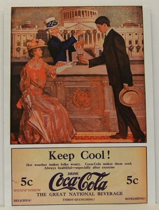 Retro Sign Enamelled Metal – Coca-Cola – Keep Cool
