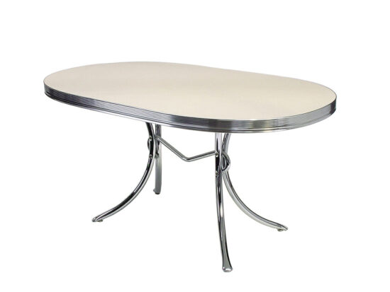 Bel Air TO26 Retro Furniture Diner Oval Table – 150 x 88