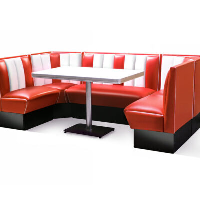 Retro Diner Booth Seating