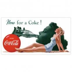 Retro Metal Sign – Coke For Now