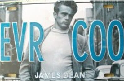 Retro Enamelled Sign – James Dean 4EVR COOL