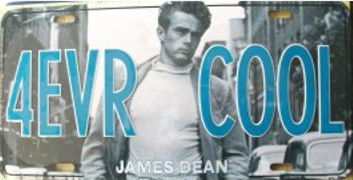 Retro Enamelled Sign – James Dean 4EVR COOL