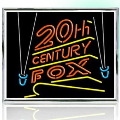 20th Century Fox Retro Real Glass Neon Hanging Sign