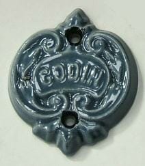 Godin Name Badge – Enamelled Cast Iron Colour Sample