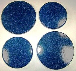 Enamel Hob Covers - Blue Granite