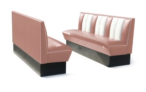 Retro Furniture Diner Booth HW180 - Hollywood Four Seater