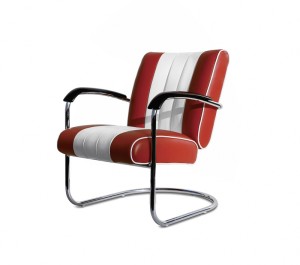 Bel Air Retro Furniture Diner Lounge Chair - LC01