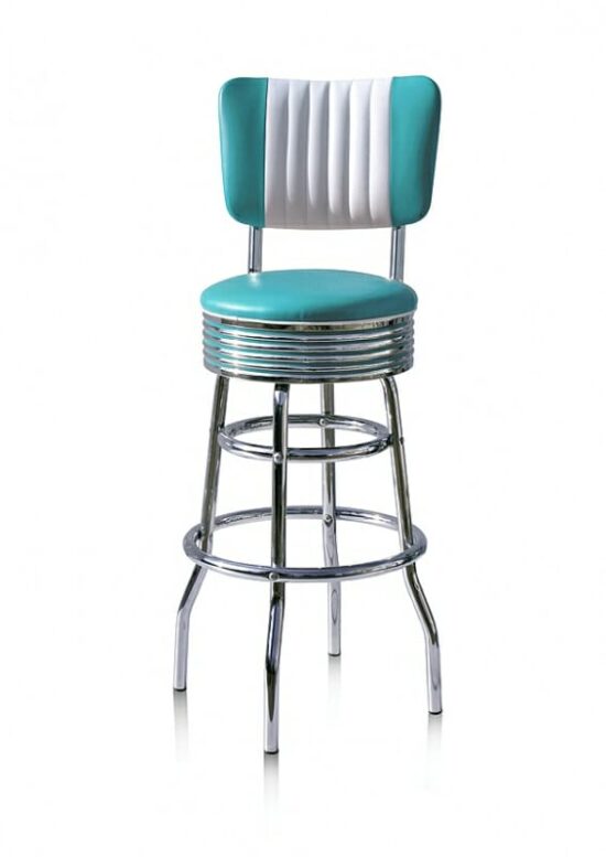 Bel Air BS29CB-77 Bar Stool With Back – Bel Air Swivel Seat – For Bars