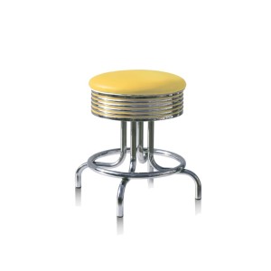 Bel Air Retro Furniture Diner Swivel Seat Under-Table Stool - BS
