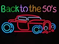 Back To The 50’S Car Retro Neon Sign