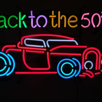 Back To The 50’S Car Retro Neon Sign