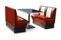 Retro Furniture Diner Booth - Hollywood Four Seater Set