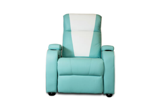 Single Movie Chair – Metro HT1950 – Turquoise & White