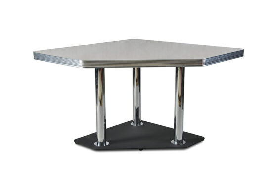 Bel Air TO30W Retro Furniture Diner Booth Table – 120 x 120