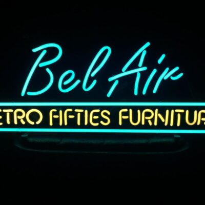 Bel Air Retro Fifties Furniture Real Glass Neon Sign – 010203