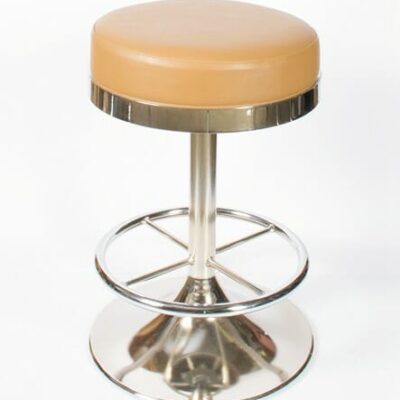 PST Butan Swivel Seat Chrome Kitchen Barstool With Footring