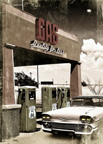 Retro Canvas Picture / Sign – Chevy Gas