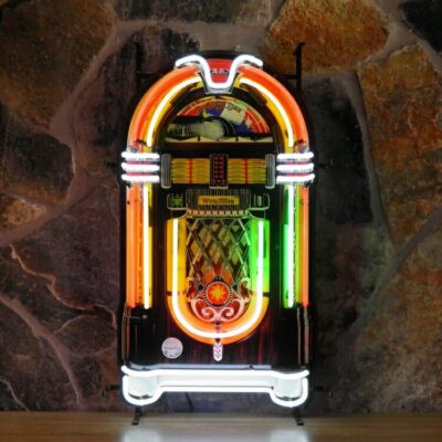 Old Jukebox Real Glass Retro Neon Sign with Background – 148319