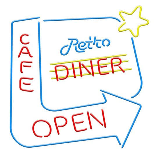 Retro Diner Open – Retro Neon Sign