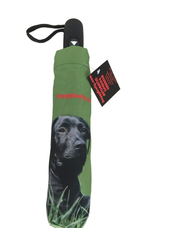 Black Labrador Dog Print Umbrella from DoggyBrolly