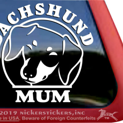 Dachshund Mum – Decal Car Window Sticker