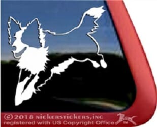 Jumping Border Collie – Decal Car Window Sticker