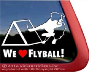 we Love Flyball – Decal Car Window Sticker