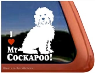 I love My Cockapoo – Decal Car Window Sticker