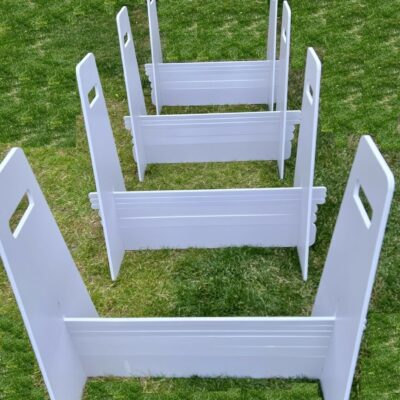 Flyball Jump Set of 4 x 30″ Wide DBC Flyball Jumps Hurdles Expanded PVC
