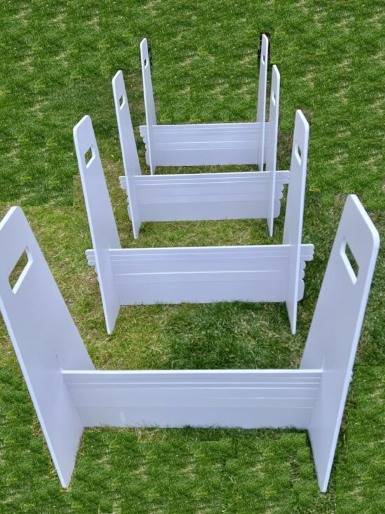 Flyball Jump Set of 4 x 30″ Wide DBC Flyball Jumps Hurdles Expanded PVC