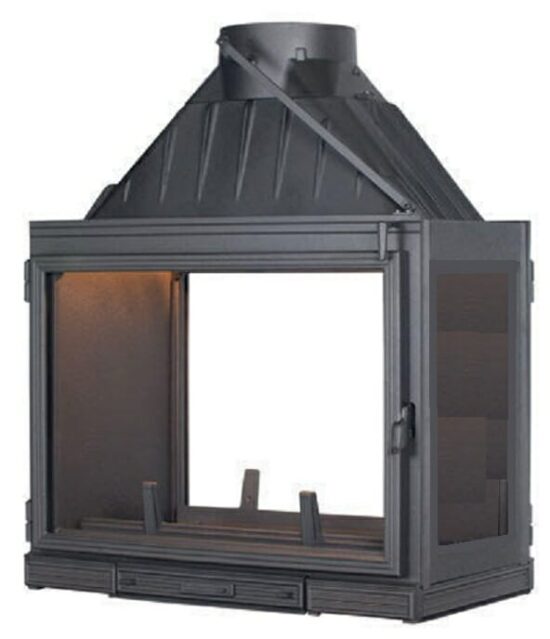 MULTIVISION8000 Seguin F0804 Cast Iron Double Sided glazed Firebox