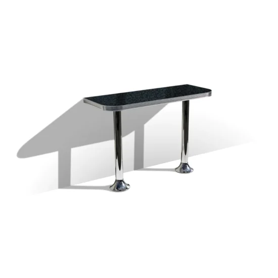Bel Air WO24/TB103 Retro Furniture Diner Half Table – 151 x 60 x103h
